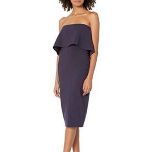 Likely Driggs Strapless Navy Cocktail Dress